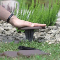 Tuinafboording Kunststof Bruin - 380 Cm -LA SIESTA Verkoop 1523813558 4 600