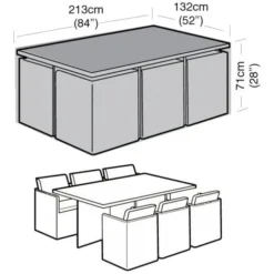 Hoes Voor Tuinmeubelen PE - 213 × 132 × 71 Cm -LA SIESTA Verkoop 1597234077 2 600