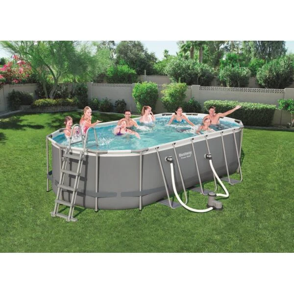Bestway Zwembad Oval Power Steel Set - 549 × 274 × 122 Cm 2 Bestway Zwembad Oval Power Steel Set - 549 × 274 × 122 Cm - Afbeelding 2