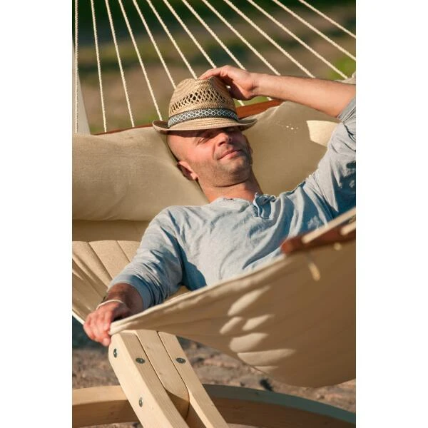 LA SIESTA Hangmat Alabama Kingsize Outdoor - Vanille - Afbeelding 3