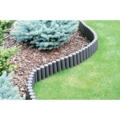 Borderrand Palissade Grijs - Ca. 270 Cm - Set Van 10 Stuks -LA SIESTA Verkoop borderrand palissade grijs 27 m 1676300076 1 600