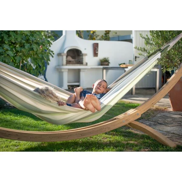LA SIESTA Tweepersoonshangmat Brisa Outdoor - Ceder 2 LA SIESTA Tweepersoonshangmat Brisa Outdoor - Ceder - Afbeelding 2