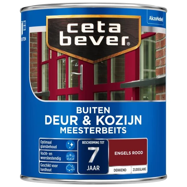 Cetabever Meesterbeits Deur & Kozijn Dekkend, Engels Rood - 750 Ml