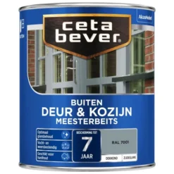 Cetabever Meesterbeits Deur & Kozijn Dekkend, Ral 7001 - 750 Ml