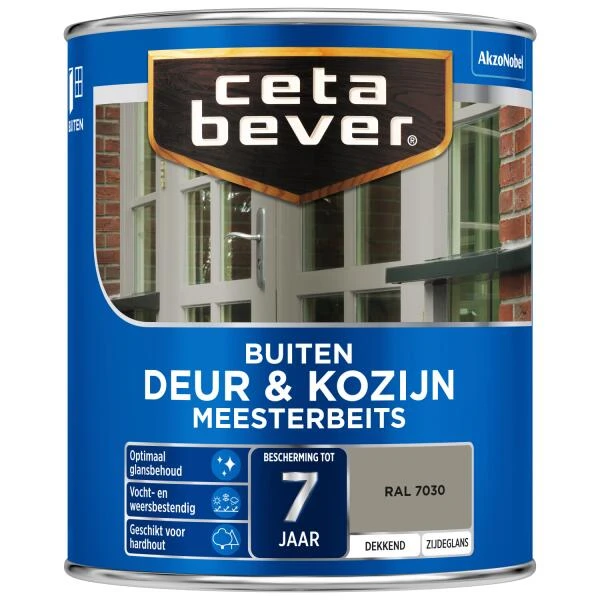 Cetabever Meesterbeits Deur & Kozijn Dekkend, Ral 7030 - 750 Ml