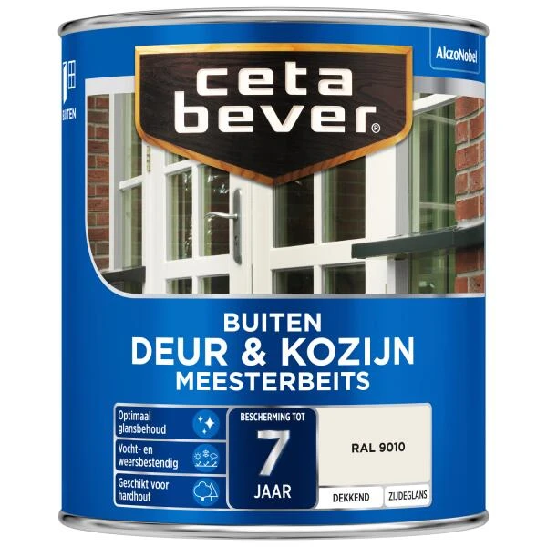 Cetabever Meesterbeits Deur & Kozijn Dekkend, Ral 9010 - 750 Ml