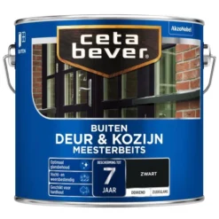 Cetabever Meesterbeits Deur & Kozijn Dekkend, Zwart - 2,5 L