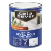 Cetabever Snelbeits Gevel Hout Dekkend, Wit - 750 Ml