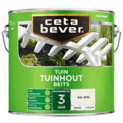 Cetabever Tuinbeits Tuinhout Dekkend, Ral 9010 - 2,5 L