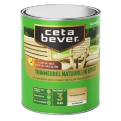 Cetabever Tuinmeubel Natuurlijk Effect, Blank - 750 Ml