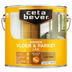 Cetabever Vloer- & Parketlak Transparant, Licht Eiken - 2,5 L