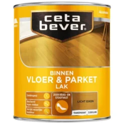 Cetabever Vloer- & Parketlak Transparant, Licht Eiken - 750 Ml