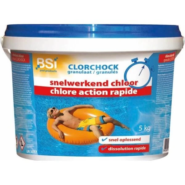 BSI Chloorkorrels Snelwerkend - SHOCK 5 Kg 1 BSI Chloorkorrels Snelwerkend - SHOCK 5 Kg