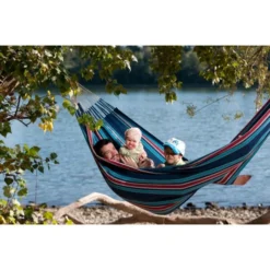 LA SIESTA Tweepersoonshangmat Currambera - Bosbesblauw -LA SIESTA Verkoop currambera blueberry cotton double classic hammock 1609770126 288 600