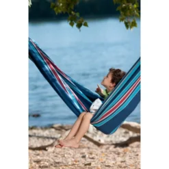 LA SIESTA Tweepersoonshangmat Currambera - Bosbesblauw -LA SIESTA Verkoop currambera blueberry cotton double classic hammock 1609770126 290 600