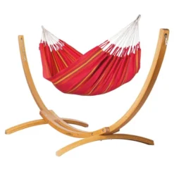 LA SIESTA Tweepersoonshangmat Currambera - Kersenrood -LA SIESTA Verkoop currambera cherry cotton double classic hammock 1609770125 254 600