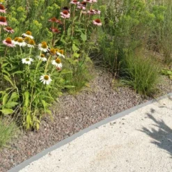 Ecoo Tuin- Of Vijverafboording Ecolat 14 Cm × 25 M - Grijs