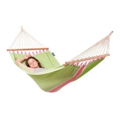LA SIESTA Eenpersoons Spreidstok Hangmat Outdoor - Fruta Kiwi -LA SIESTA Verkoop fruta kiwi single spreader bar hammock outdoor 1609770130 401 600