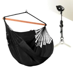 LA SIESTA Hangstoel Habana Kingsize - Onyx -LA SIESTA Verkoop habana onyx organic cotton kingsize hammock chair 1609770144 596 600