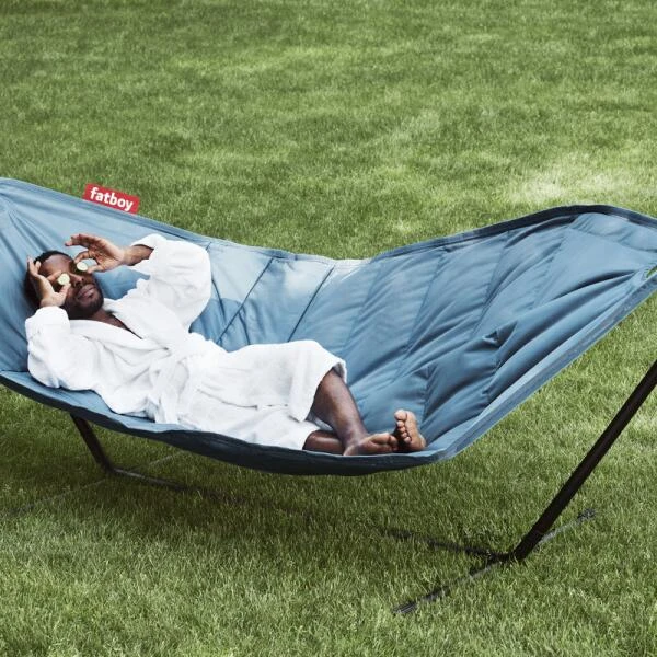 Hangmat Fatboy® Headdemock Incl. Standaard & Kussen Jeans Lichtblauw 2 Hangmat Fatboy® Headdemock Incl. Standaard & Kussen Jeans Lichtblauw - Afbeelding 2