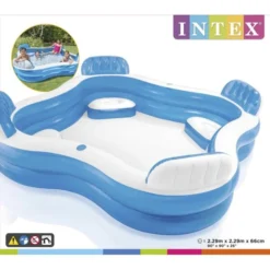 Intex Family Lounge Zwembad 229 × 229 × 66 Cm -LA SIESTA Verkoop intex family lounge zwembad 1655365329 5 600