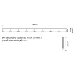 Kantopluiting Multi-Edge FLEX - 200 Cm × Hoogte 5,5 Cm -LA SIESTA Verkoop multiedge flex 200 cm 1556090101 5 600
