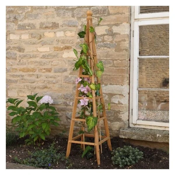 Obelisk In Hout - 150 Cm 1 Obelisk In Hout - 150 Cm