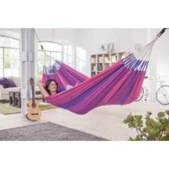 LA SIESTA Eénpersoonshangmat Orquídea - Paars -LA SIESTA Verkoop orqudea purple cotton single classic hammock 1609770119 126 600