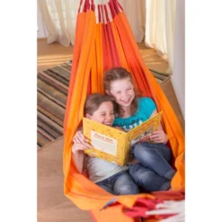 LA SIESTA Eénpersoonshangmat Orquídea - Vulkaanrood -LA SIESTA Verkoop orqudea volcano cotton single classic hammock 1609770116 44 600