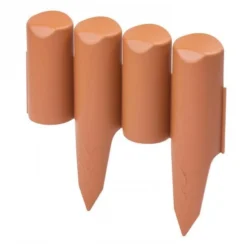 Tuinafboording Terracotta 2,5 M - Set Van 10 Stuks 8 Tuinafboording Terracotta 2,5 M - Set Van 10 Stuks -LA SIESTA Verkoop palissade afboording 25m 1484062290 3 600