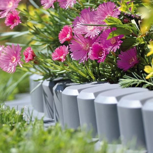 Palissade Met Rand Grijs - 3 Meter - Set Van 8 Stuks 2 Palissade Met Rand Grijs - 3 Meter - Set Van 8 Stuks - Afbeelding 2