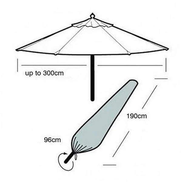 Beschermhoes Parasol - Ø 29 × 190 Cm 1 Beschermhoes Parasol - Ø 29 × 190 Cm