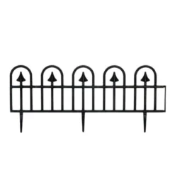 Tuinafboording Kunststof Zwart 390cm