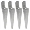 Rozenboogankers Gegalvaniseerd 38 Cm - Set Van 4 Stuks