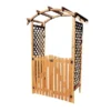 Houten Rozenboog Met Deurtjes 130 × 70 × 206 Cm