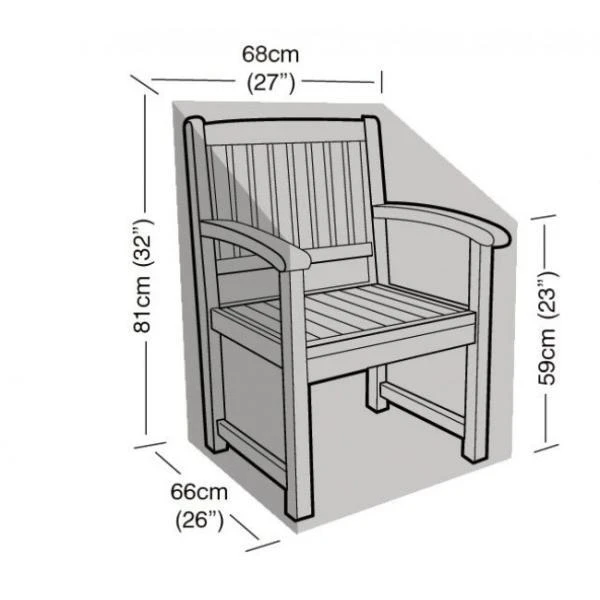 Beschermhoes Tuinstoelen Met Armleuningen - 68 × 66 × 81 Cm 1 Beschermhoes Tuinstoelen Met Armleuningen - 68 × 66 × 81 Cm