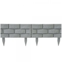 Tuinboord Baksteenmotief - Ca. 170 Cm - Set Van 4 Stuks 8 Tuinboord Baksteenmotief - Ca. 170 Cm - Set Van 4 Stuks -LA SIESTA Verkoop tuinafboording koppelbaar kunststof 1484061288 2 600