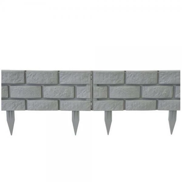 Tuinboord Baksteenmotief - Ca. 170 Cm - Set Van 4 Stuks 4 Tuinboord Baksteenmotief - Ca. 170 Cm - Set Van 4 Stuks - Afbeelding 4