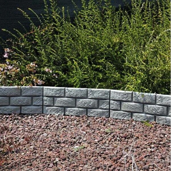 Tuinboord Baksteenmotief - Ca. 170 Cm - Set Van 4 Stuks 1 Tuinboord Baksteenmotief - Ca. 170 Cm - Set Van 4 Stuks