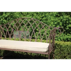 ESSCHERT DESIGN Tuinbank Metaal DUO - Bruin -LA SIESTA Verkoop tuinbank metaal duo bruin 1484066723 5 600