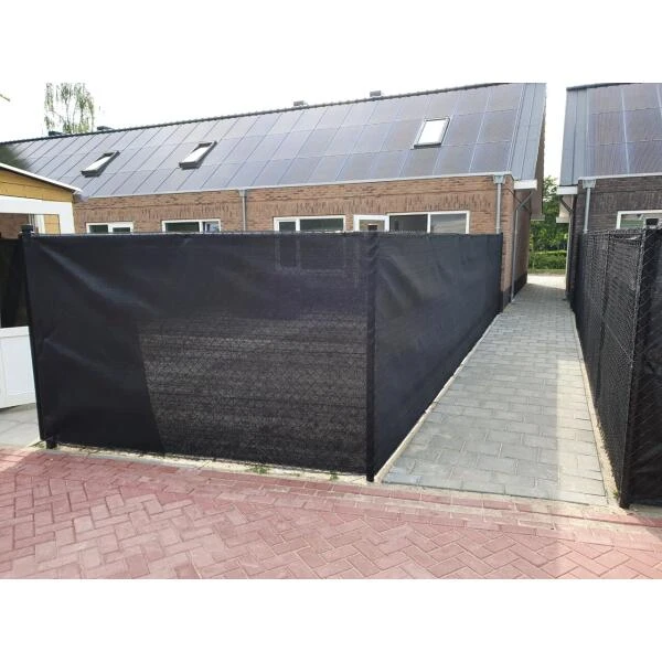 Zichtbreker - Windbreker 25 × 1,5 M Zwart 2 Zichtbreker - Windbreker 25 × 1,5 M Zwart - Afbeelding 2