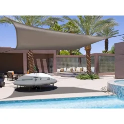 Zonnescherm Schaduwdoek Vierkant - Bruin 3,4 × 3,4 M